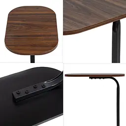 Столик приставний овальний SW-00003367 45x28x59 см Walnut Wood - мініатюра 3