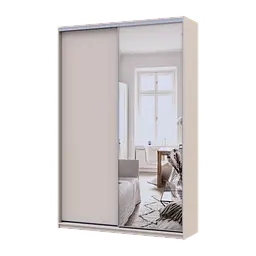 Шафа купе Doros Сіті Лайт Кашемір 1 ДСП / 1 дзеркало 150х45х225 (80736356)
