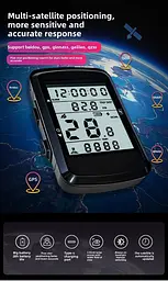 Велокомп'ютер акумуляторний GPS MB-003 LCD-2.4" підсвітка екрана (14 функцій) - мініатюра 10