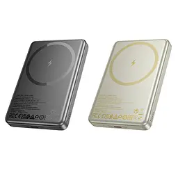 Зовнішній акумулятор HOCO Q26A Joy PD20W magnetic fast charging power bank(10000mAh) metal gray (6942007624053) - мініатюра 6