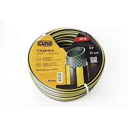 Шланг для поливу садовий Сила Садиба ПВХ 3/4" 50 м 10 бар 30412