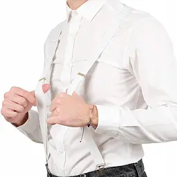 Підтяжки чоловічі для штанів Martom (BQ6A white) - мініатюра 10