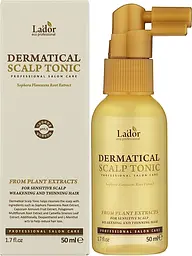 Тонік для шкіри голови проти випадіння волосся La'dor Dermatical Scalp Tonic 120 мл - мініатюра 2