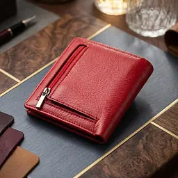 Яскравий жіночий гаманець із натуральної шкіри ST Leather 19465 червоний - мініатюра 4