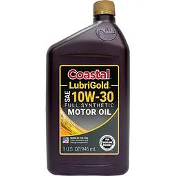 Моторна олива Coastal LubriGold Full Synthetic 10W-30, 0,946