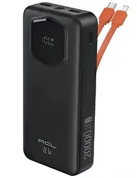 Портативний повербанк ACL PW-140 Power bank 20000 мАг Чорний (2104618844)