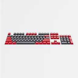Набір кейкапів Dark Project PBT KS-42 ENG/UA/RU (DP-KS-0042) червоно-сірі - мініатюра 3