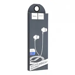 Навушники Hoco M14 initial sound universal earphones with mic White - мініатюра 2