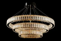 Люстра світлодіодна Splendid Ray L8560B/400+600+800/3 LED, 320W, хром, білий, сучасний стиль для дому - мініатюра 3