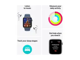 Смарт-годинник Apple Watch SE 2 GPS 44mm Starlight Aluminium Case w. Lake Green Sport Loop (MXEW3) - мініатюра 7