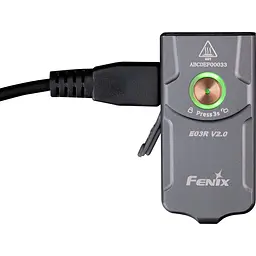 Ліхтар наключний Fenix E03R V2.0 сірий - мініатюра 4