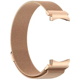 Ремінець металевий для смарт-годинника Google Pixel Watch 40,42,43,44,45,46,47 mm, Milanese Magnetic, золотий, міланська петля, браслет на магнітній застібці, сумісний з годинником Google Pixel Watch, для моделей з розміром корпусу 40,42,43,44,45,46 - мініатюра 4