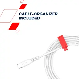 Дата кабель USB-C to USB-C 1.2m CC100SC 100W White Canyon (CNS-CC100SC12W) - мініатюра 4
