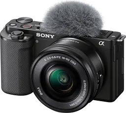 Бездзеркальний фотоапарат Sony ZV-E10 Kit 16-50mm f3.5-5.6 OSS Black (ILCZVE10LB.CEC) [88779] - мініатюра 2
