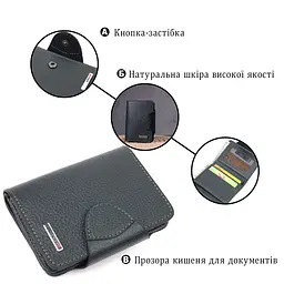 Цікавий жіночий гаманець з натуральної шкіри KARYA 21350 зелений - мініатюра 4