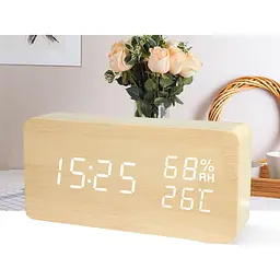 Годинник настільний Grunhelm LED 1502 USB DC+ 5V 2000 мАч (131074) - мініатюра 7