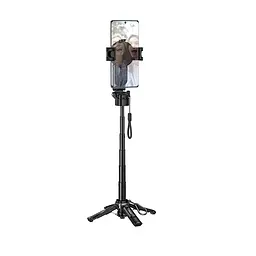 Селфі-монопод HOCO K27 Pro Magic mini live broadcast stand(pull clip+magnetic focusing version) Black (6942007668743) - мініатюра 7
