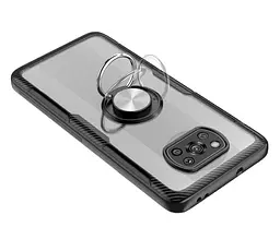 Чохол-бампер Primolux Ring Magnetic Stand для смартфона Xiaomi Poco X3 NFC Black - мініатюра 5