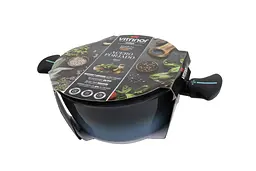 Каструля з кришкою ALBORAN із антипригарним покриттям VITRINOR 24 см 3.8 л - мініатюра 4