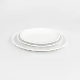 Тарілка МВМ My Home Промінь 25.4 см біла (KP-109 L WHITE) - мініатюра 3