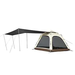 Намет Naturehike Ango CNK2550WS010 L тримісний автоматичний із тентом коричневий