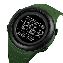 Чоловічий наручний годинник 1674AGBK Army Green-black Skmei acs0030631 - мініатюра 2