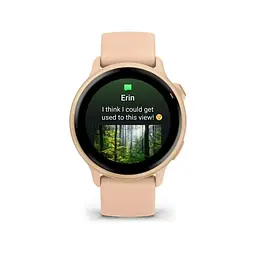 Смарт-годинник Garmin Vivoactive 6 Metallic Pink Dawn with Pink Dawn Silicone Band (010-02985-43) - мініатюра 5