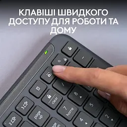 Клавiатура бездротова Logitech Signature Slim K950 US Graphite USB (920-012465) - мініатюра 7