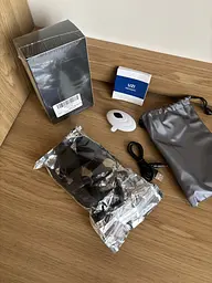 Набір анальних пробок UZI 3-в-1 3 пробки різного розміру 1 вібруюча з пультом силікон водонепроникний чорний (SKU-082) - мініатюра 9
