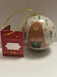 Куля на ялинку Magnetic Ведмідь з солодощами 36 г
