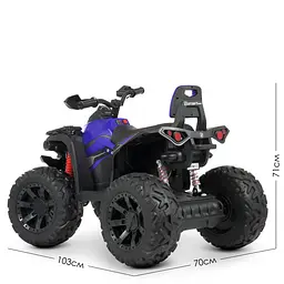 Дитячий електроквадроцикл Bambi Racer M 4795EBLR-4 до 30 кг - мініатюра 5