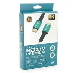 Кабель HDMI 8K Ultra HD ARC Merlion v2.1 3m - мініатюра 3