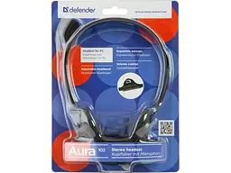 Гарнитура Defender Aura 102 Black (63102) - миниатюра 2