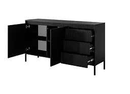 Комод Perfect Home Сенсо / Senso 2-дверний з 3 шухлядами 2D3S/153 Чорний (PFH-091135) - мініатюра 6