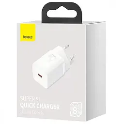 МЗП Super Si Quick Charger PD25W (1USB-C) (CCSP) Білий Baseus teh0029618 - мініатюра 4