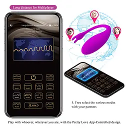 Вібратор PRETTY LOVE Catalina, 12 vibration functions Long-distance Control PRETTY LOVE BI-014935HP 102080 - мініатюра 3