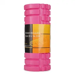 Масажний ролик Cornix EVA 33 x 14 см (валик, ролер) XR-0031 Pink - мініатюра 4