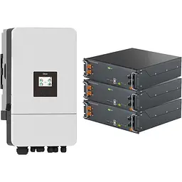 Система зберігання енергії Deye SUN-12K-SG05LP3-EU-SM2 12 кВт + 3 АКБ Ecosolex RS-R51100A 15.3 кВт·год (51.2 В/100 А·год/5120 Вт·год) [175673]
