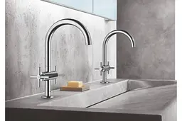 Змішувач для умивальника на один отвір L-Size Grohe Atrio new 21019003 Хром - мініатюра 2
