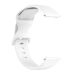 Ремінець на Samsung Galaxy Watch 5 - білий силікон розмір L ширина кріплення 20мм Watchbands (WB567616) - мініатюра 2