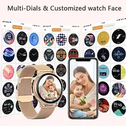 Розумний смарт-годинник Uwatch Smart Melisia 2 ремінці Gold - мініатюра 6