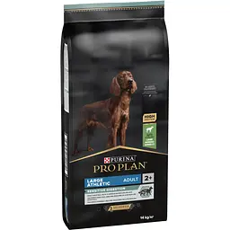 Сухий корм для дорослих собак великих порід з чутливим травленням Purina Pro Plan Large Athletic, з ягням, 14 кг - мініатюра 2