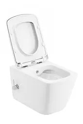 Унітаз-біде підвісний Mixxus Premium Quadro-1301-R 510x350x345 мм Rimless MP6658, Білий - мініатюра 8