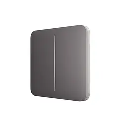 Розумний двоклавішний прохідний вимикач Ajax LightSwitch (2-gang/2-way) Jeweller (grey/сірий) (26-00408) - мініатюра 3
