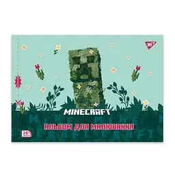 Зошит для малюв. на скобі 28/100 A4 з перфор. Minecraft girls №130600/Yes - мініатюра 4