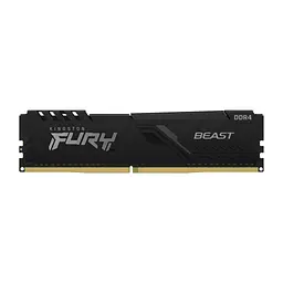 Модуль пам'яті для комп'ютера DDR4 64GB (2x32GB) 3600 MHz Fury Beast Black Kingston Fury (ex.HyperX) (KF436C18BBK2/64) - мініатюра 3