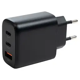 Зарядний пристрій Vinga GaN 65W PD+QC 2C1A ports Wall Charger (VCPCHCCA65B) - мініатюра 2
