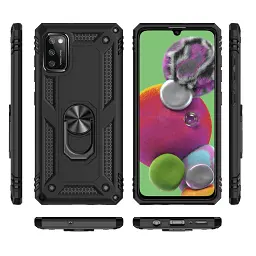 Панель BeCover Military для Samsung Galaxy A41 SM-A415 Black (705132) - мініатюра 2