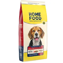 Сухий корм для собак середніх та великих порід Home Food гіпоалергенний з качкою та нутом 10 кг