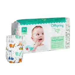 Підгузки Offspring Meow The Cat розмір M 6-10 кг 42 шт. (DP-OI-FAT-M42P-MTC)